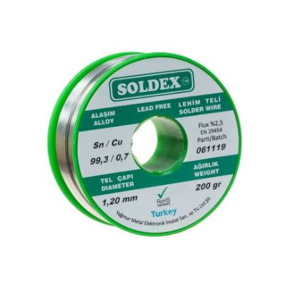 1.2mm 200 Gr Kurşunsuz Lehim Teli - Soldex resmi