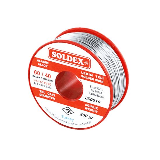 1.2mm 200 Gr Soldex Lehim Teli resmi