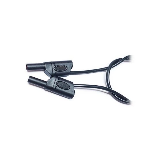 4mm / 25cm Korumalı Test Kablosu - Siyah resmi