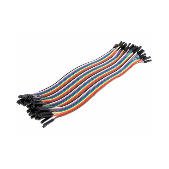 40 Adet Dişi-dişi Jumper Kablo 20cm resmi