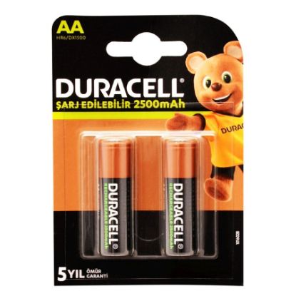 1.2v 2500mah Aa 2'li Şarjlı Kalem Pil resmi