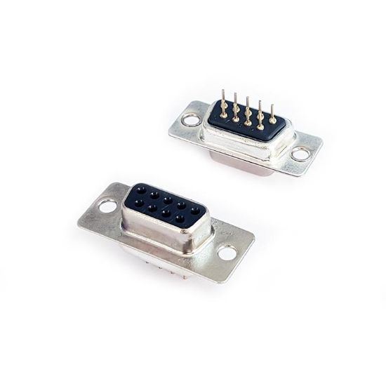 9 Pin İğne Ayak Dişi D-sub Konnektör resmi