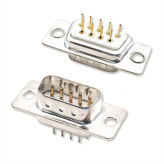 9 Pin İğne Ayak Erkek D-sub Konnektör resmi