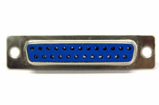25 Pin Lehim Tipi Dişi D-sub Konnektör resmi