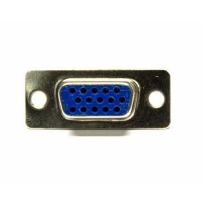 15 Pin 3 Sıra Lehim Tip Dişi D-sub Konnektör resmi
