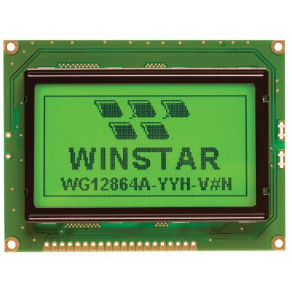 128x64 Grafik Lcd Ekran Yeşil - Wg12864a-yyh-v#n resmi