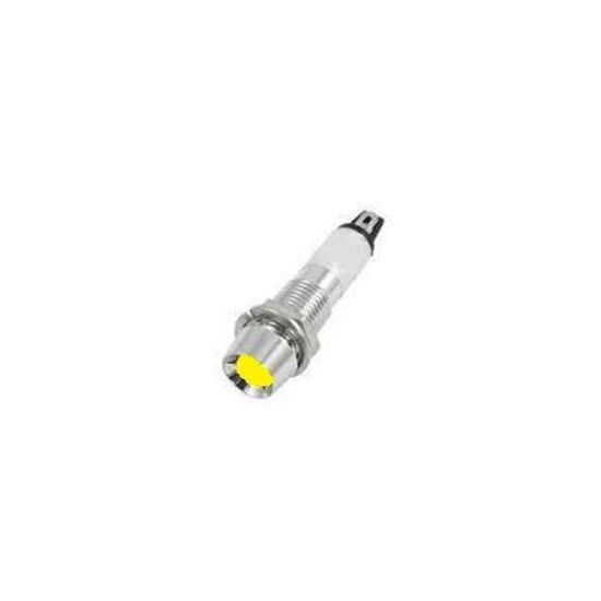 8mm 12v Sarı Sinyal Lambası (metal) resmi
