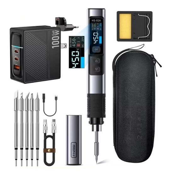 Fnırsı Hs-02a 100w Akıllı Kalem Havya Mega Set resmi