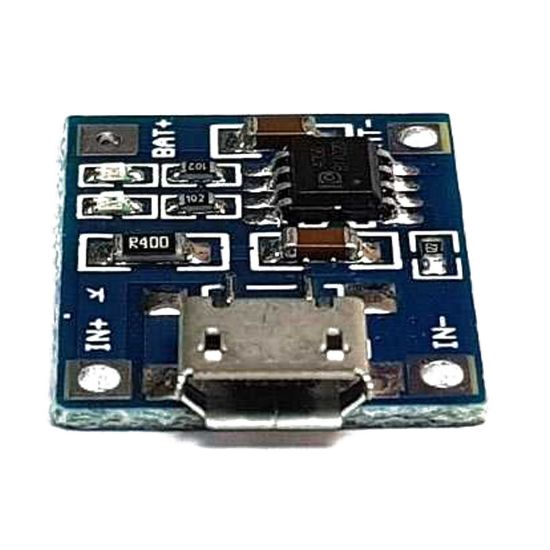 Tp4056 1a Lipo - Li Ion Pil Şarj Devresi Micro Usb Girişli - 1s Lipo Pil Uyumlu resmi