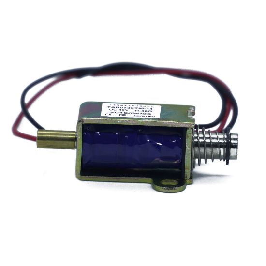Küçük Push Pull Solenoid - 12vdc resmi
