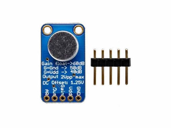 Electret Mikrofon Amplifikatör Modülü - Max9814 Otomatik Kazanç Kontrollü resmi