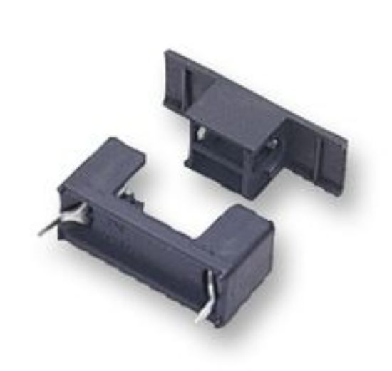 Pcb Tip Sigorta Yuvası 20mm - Siyah ( Kapak Dahil ) resmi