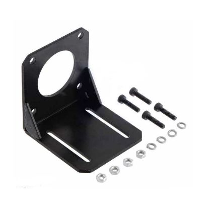 Nema 23 Step Motor Tutucu - Motor Bağlantı Aparatı - Çelik L Dirsek resmi