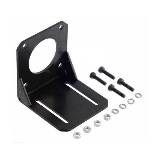 Nema 23 Step Motor Tutucu - Motor Bağlantı Aparatı - Çelik L Dirsek resmi