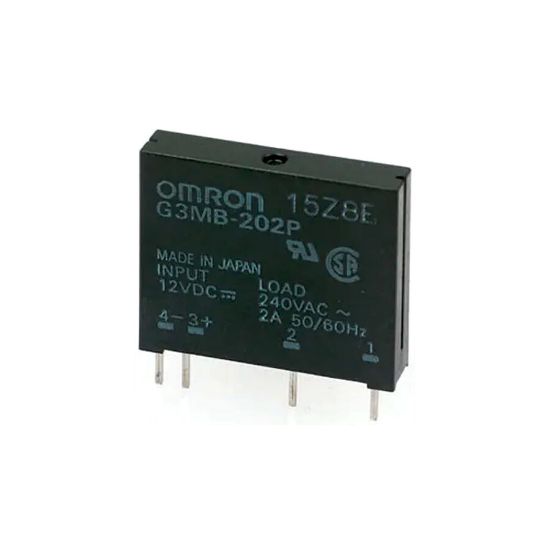 12v Omron (12vdc,out 240v Ac 2a) Solid State Röle resmi
