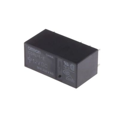 12v 16a Omron Röle (8 Pin ) - G2rl-1-e - Siyah resmi