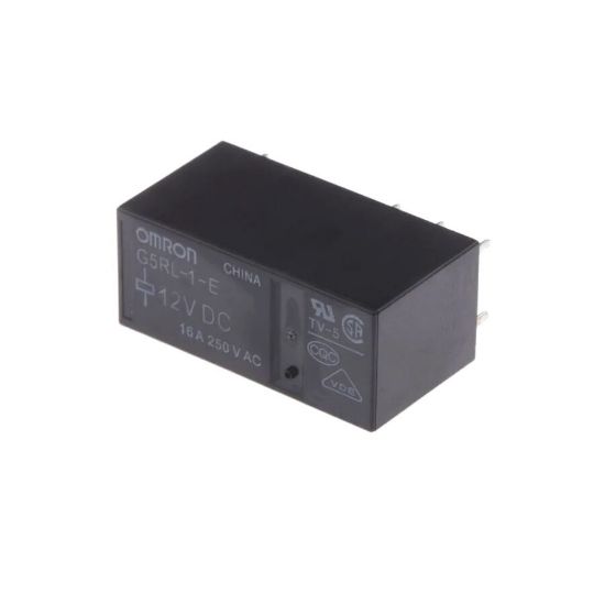 12v 16a Omron Röle (8 Pin ) - G2rl-1-e - Siyah resmi