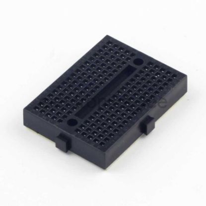 Mini Yapışkanlı Breadboard Siyah 170 Nokta resmi