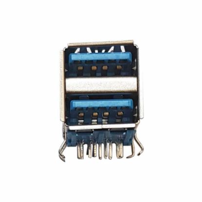 Us 006 Usb 3.0 A Konnektör 90c Çiftli - İkili resmi