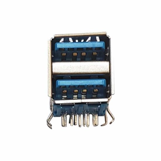 Us 006 Usb 3.0 A Konnektör 90c Çiftli - İkili resmi