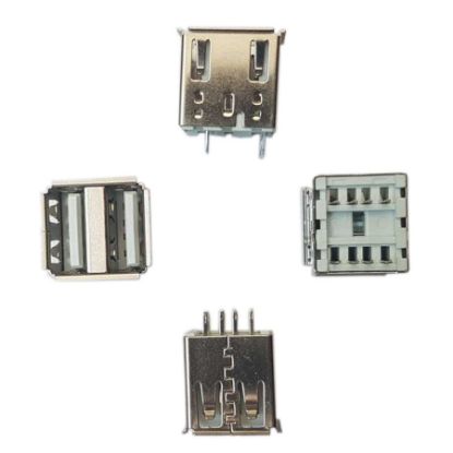 Ms 031 Usb 2.0 A Konnektör 180c Çiftli - İkili Kısa Dişi resmi