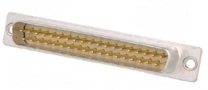 37 Pin İğne Ayak Erkek D-sub resmi