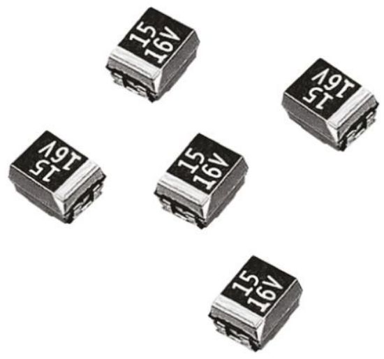 1uf 6v3 Smd P-case Tantal Kondansatör resmi