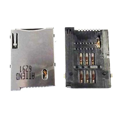 8 Pin Sim Kart Yuvası - Siyah - 1.27mm Pin Aralığı resmi