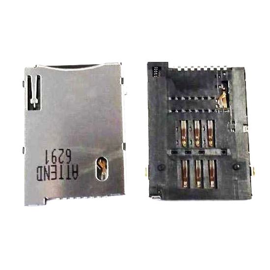 8 Pin Sim Kart Yuvası - Siyah - 1.27mm Pin Aralığı resmi