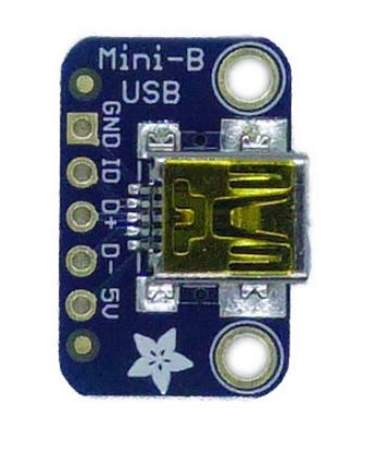 Usb Mini-b Breakout Kartı - Çevirici resmi