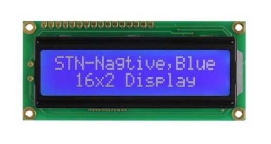 2x16 Karakter Lcd Ekran Sol Üst Mavi - Pcm1602k-ns(w)-bbw-c-01 resmi