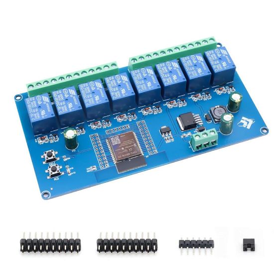 Esp32 Wıfı Bluetooth 8 Kanal Röle Kartı resmi
