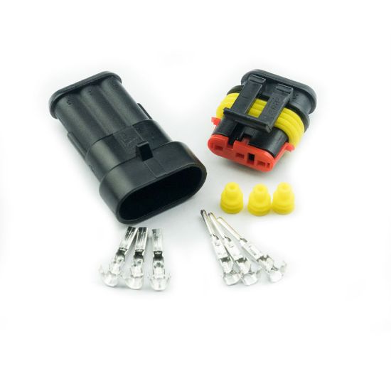 5 Pin Düz Su Geçirmez Konnektör Takım resmi