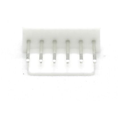 6 Pin Tunik Konnektör Erkek 2.54mm 180c resmi