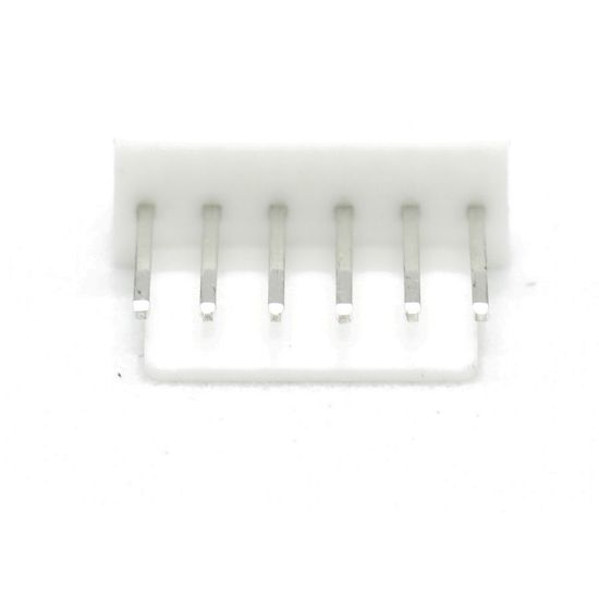 6 Pin Tunik Konnektör Erkek 2.54mm 180c resmi