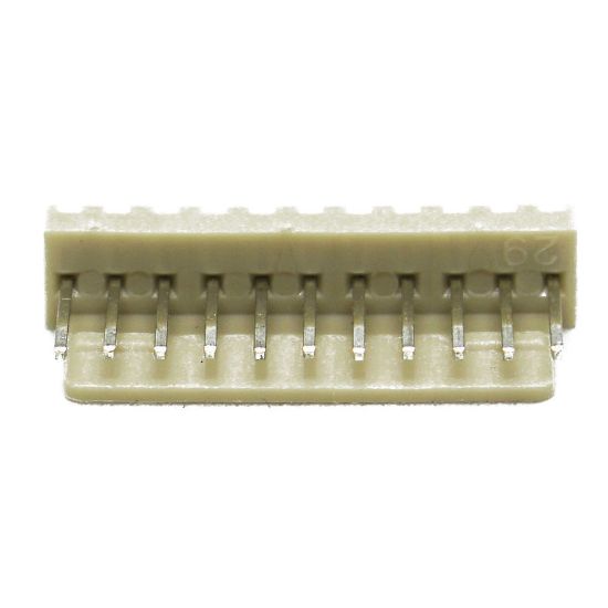 11 Pin Tunik Konnektör Erkek 2.54mm 180c resmi