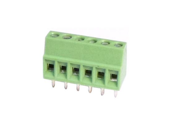 6 Pin 5.00mm Yeşil Pcb Klemens resmi