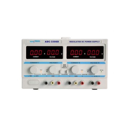 Aatech Adc-3306d Dc 0-6a - Çift Kanallı / 0-30v Ayarlı Güç Kaynağı - Power Supply - Yüksek Hassasiyetli resmi