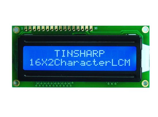 2x16 Karakter Lcd Ekran Sol Üst Mavi resmi