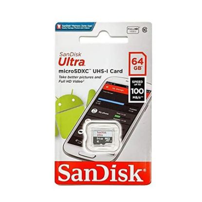 Sandisk Ultra 64gb - 100mb/s Microsdxc Uhs-ı Hafıza Kartı resmi