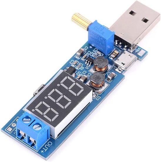 Dc-dc 5v - 3.5v / 12v Usb Step Up / Down Göstergeli Power Modül resmi