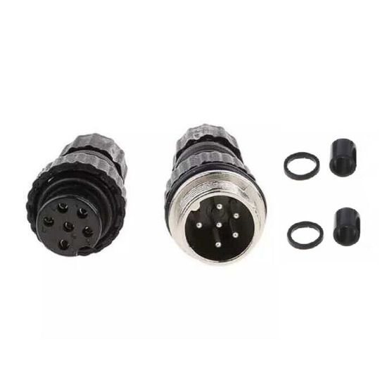 6-pin Su Geçirmez Mike Konnektör Takım Gx-16 resmi