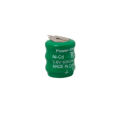 3.6v Ni-cd 60 Mah 3 Pin Şarjlı Pil resmi