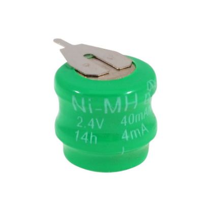 2.4v Ni-mh 60 Mah 2 Pin Buton Pil resmi