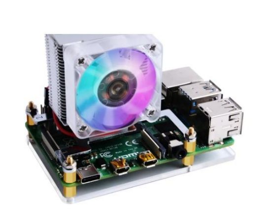 Buz-kulesi Cpu Soğutma Fanı V2.0 Raspberry Pi 4b/3b+/3b resmi