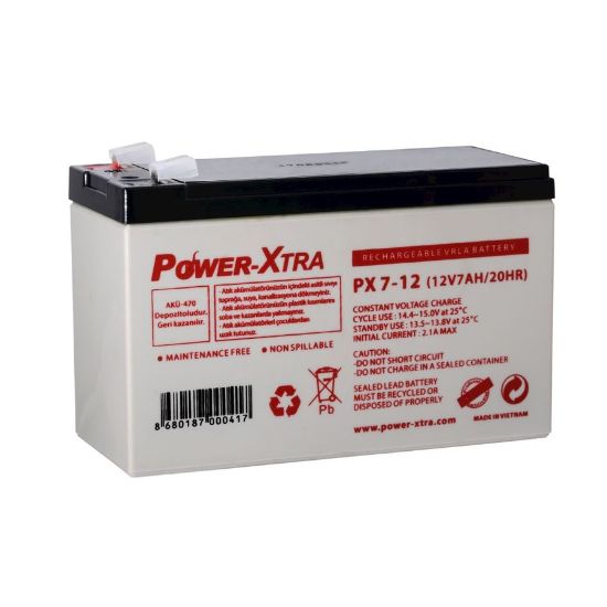 12v 7 Ah Kuru Akü - Px7-12(28w) resmi