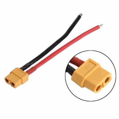 Xt60 Dişi Lipo Pil Şarj Kablosu 15 Cm 16awg resmi