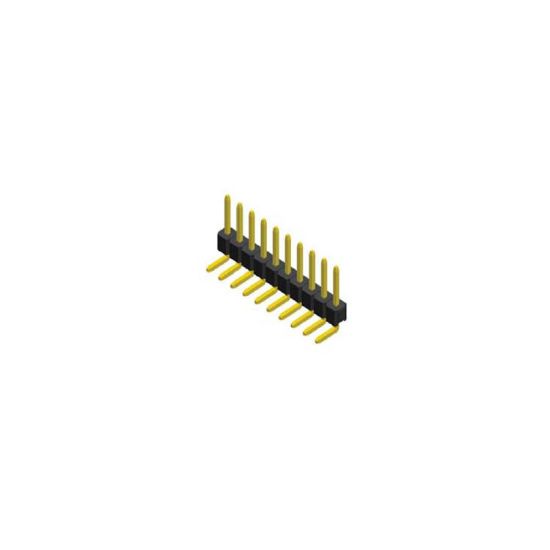 8 Pin (1x8) 2.54mm Eğik Erkek Pin Header resmi