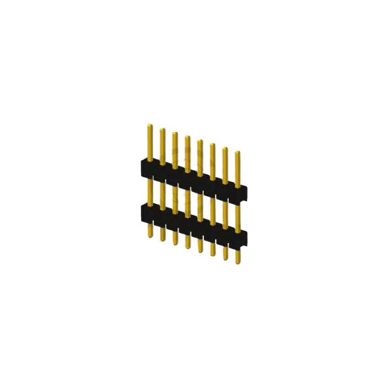 8 Pin (1x8) 2.54mm 2 Katlı Erkek Pin Header resmi