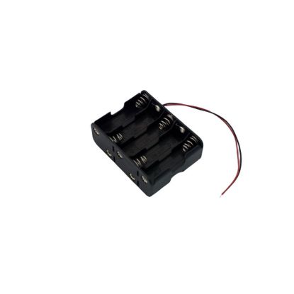 Aa Tipi İçin 10'li Pil Yuvası - Arkalı/önlü resmi